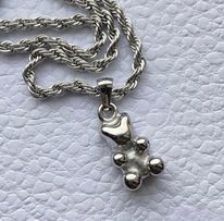 Silver Gummy Bear Necklace