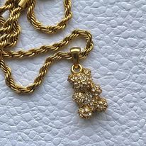 Gold Glitz Gummy Bear Necklace