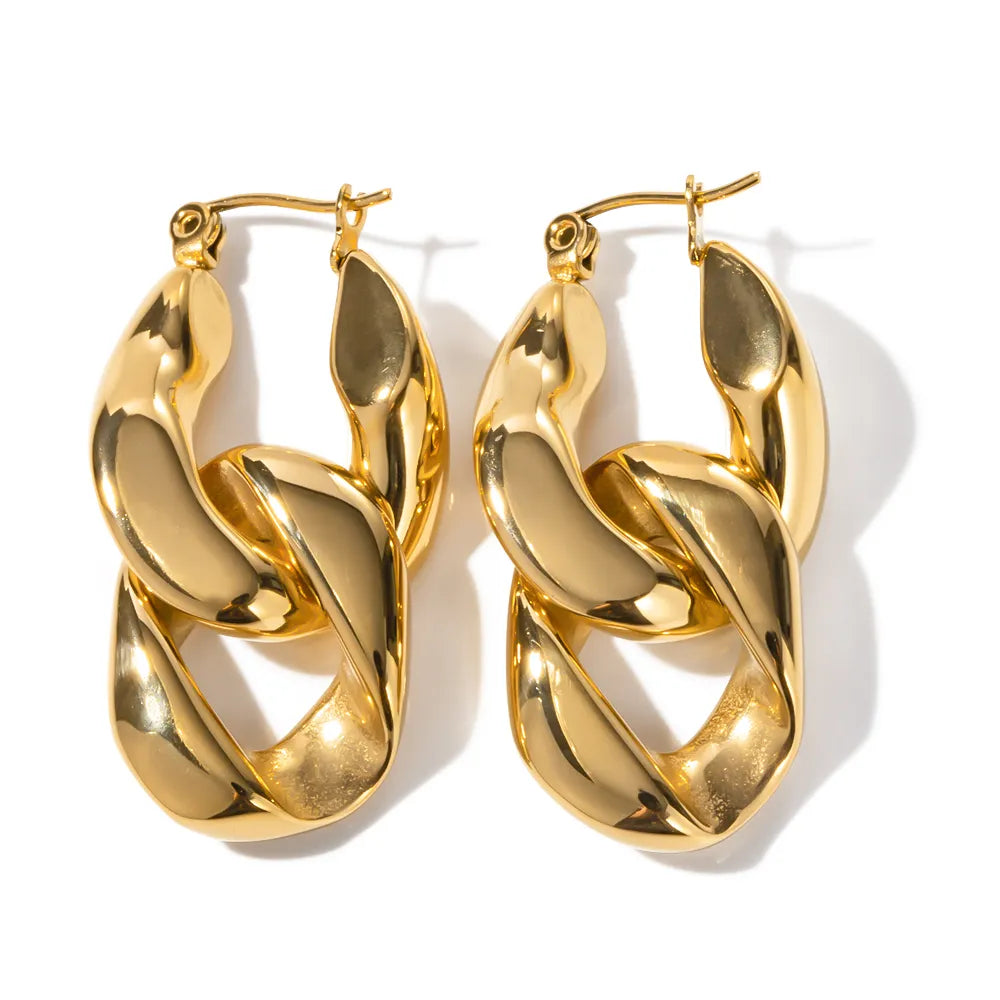 Gold Chain Drop Earring